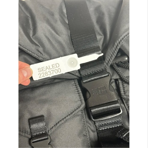 NEW Ganni big black tech backpack main image 9